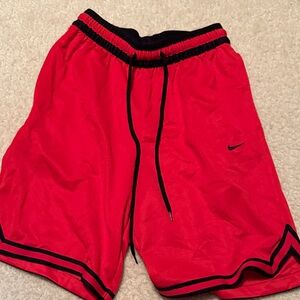 Nike DRI fit red Athletic Shorts with Black Trim